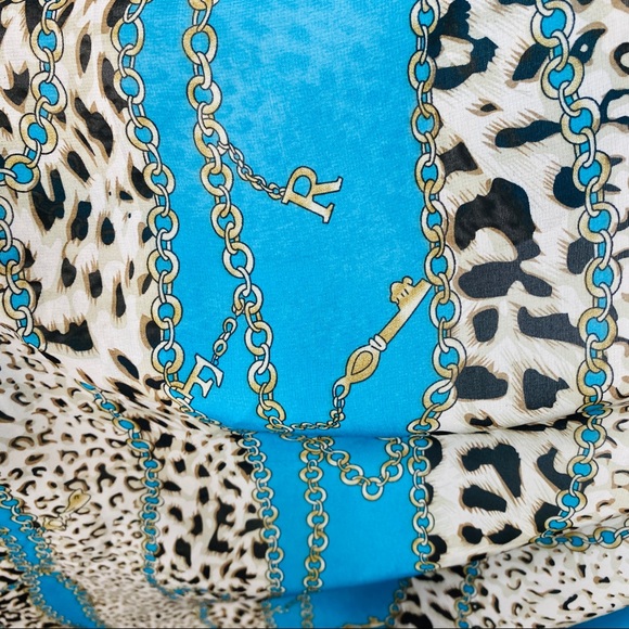 Animal Print & Charm Link Large Versatile Scarf - Picture 9 of 10